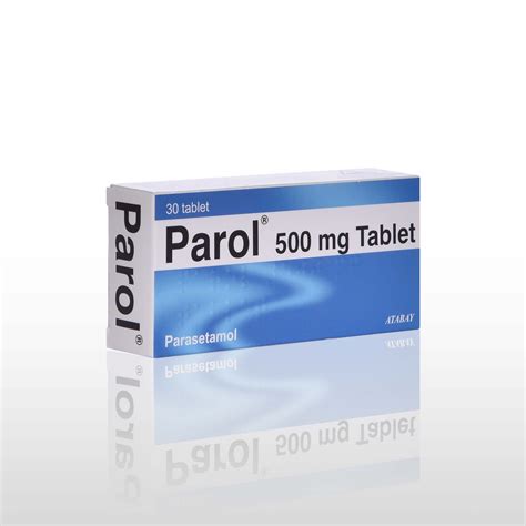 parol 500 mg 30 tablet fiyat